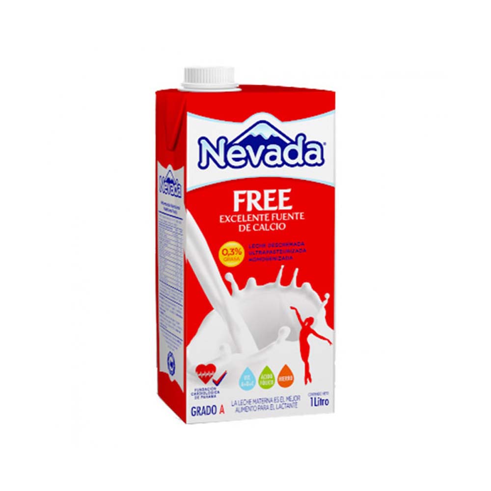 LECHE NEVADA FREE EXTRA CALCIO UHT 0% – Soho Market Panama