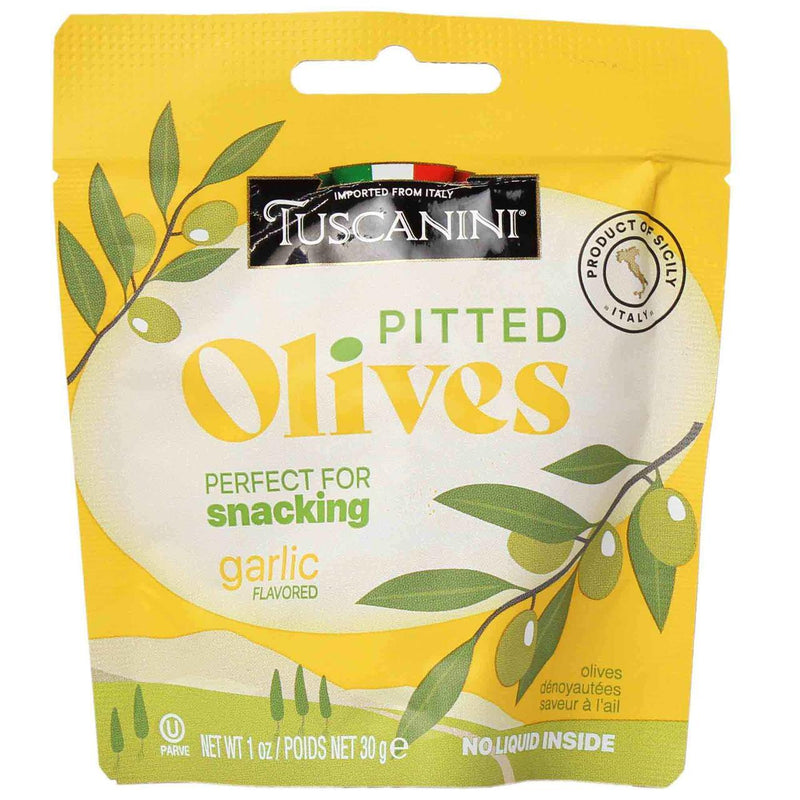 OLIVES PITTED GARLIC POUCH