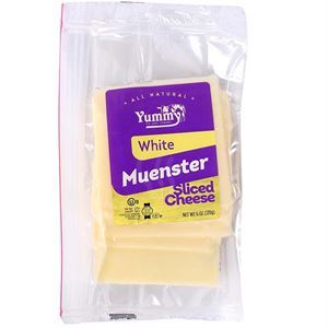 SLICED WHITE MUENSTER CHEESE