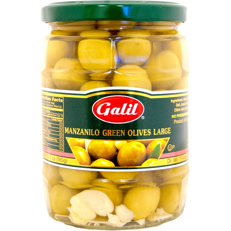GREEN MANAZNILLO OLIVES JAR