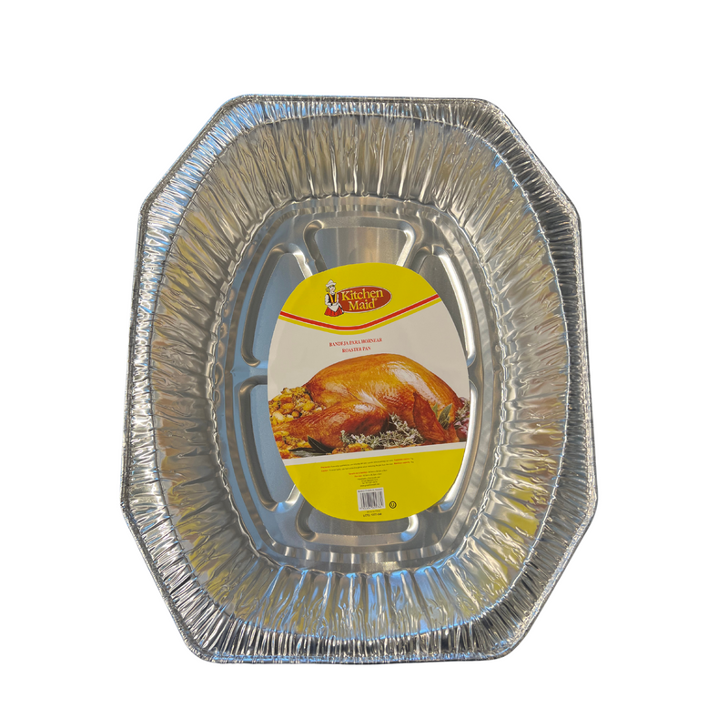 BANDEJA DE ALUMINIO PARA HORNEAR OVALADA