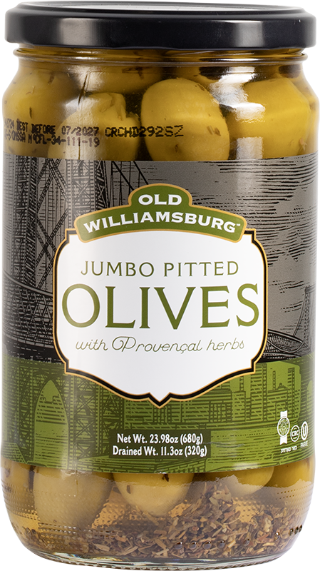 JUMBO PITTED OLIVES WITH PROVENCAL HERBS