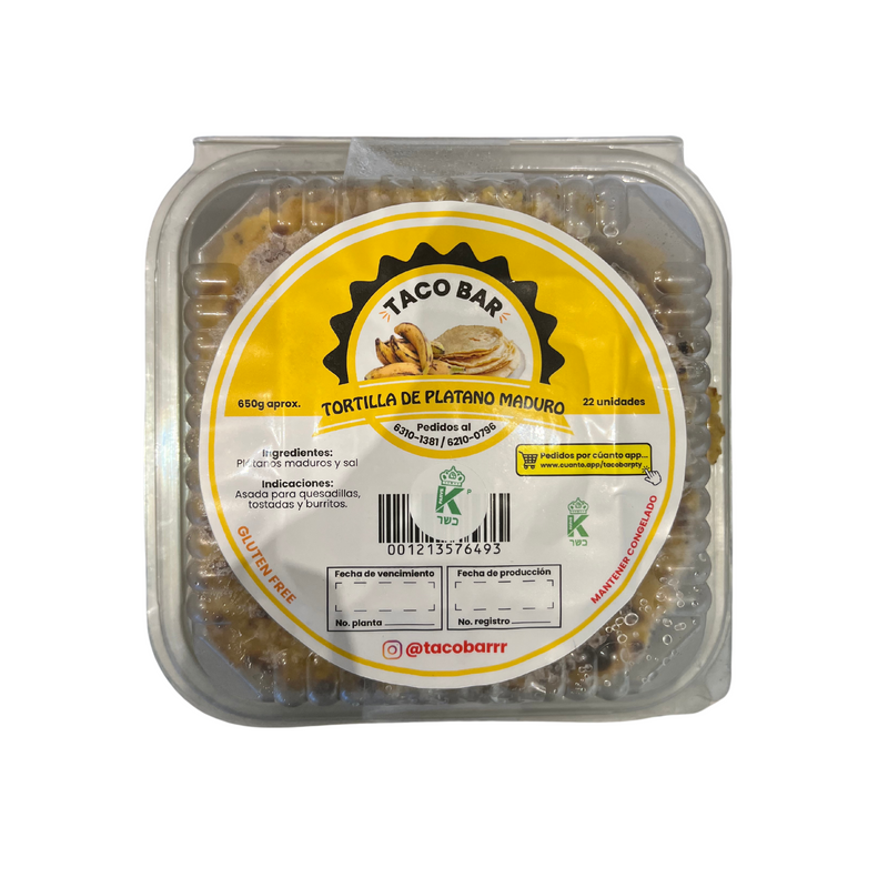 TORTILLA DE PLATANO MADURO - PESAJ