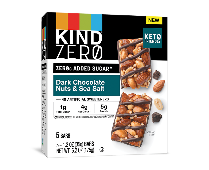 ZERO ADDED SUGAR DARK CHOC NUTS SEA SALT BAR