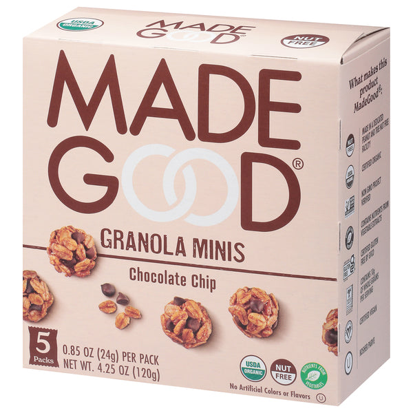 ORG GRANOLA MINIS CHOC CHIP POUCH