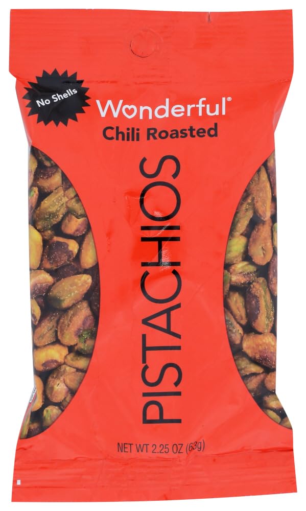 CHILI ROASTED NO SHELL PISTACHIOS