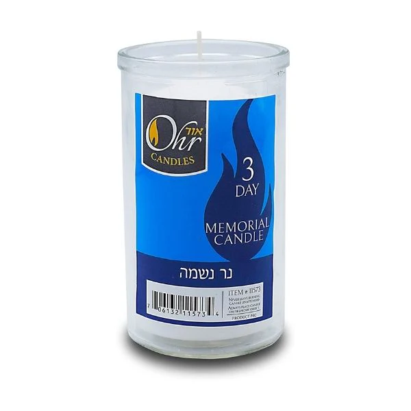 MEMORIAL GLASS CANDLE 3 DAY