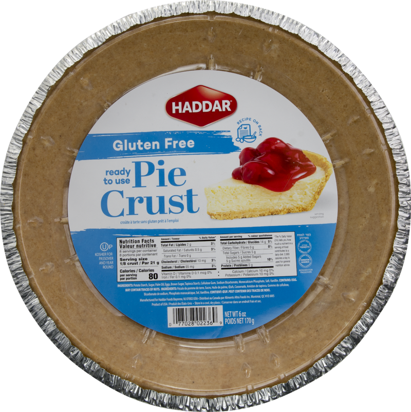 GLUTEN FREE PIE CRUST