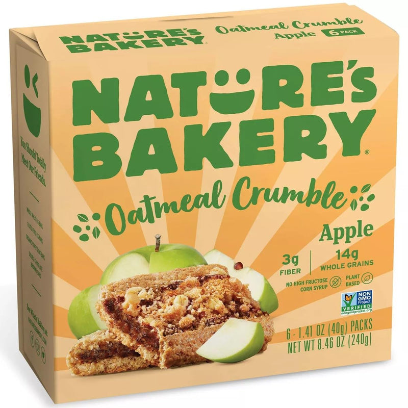 OATMEAL CRUMBLE APPLE BAR 6 PACK