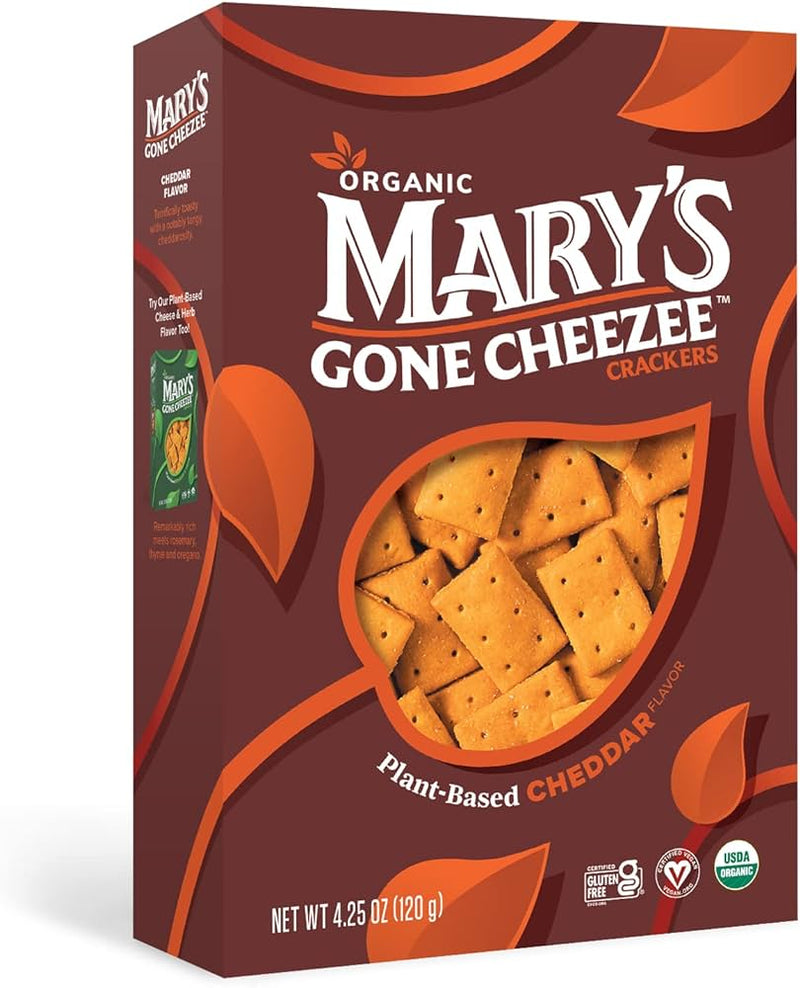 ORGANIC CHEEZEE CRACKERS CHEDDAR