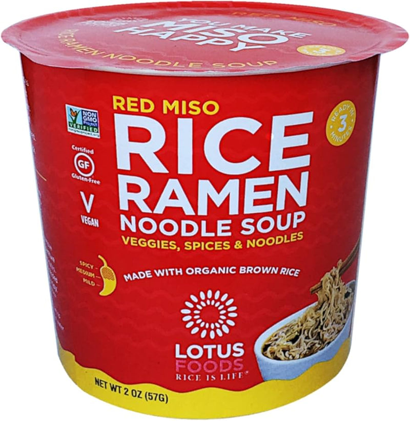 RED MISO RICE RAMEN NOODLE SOUP