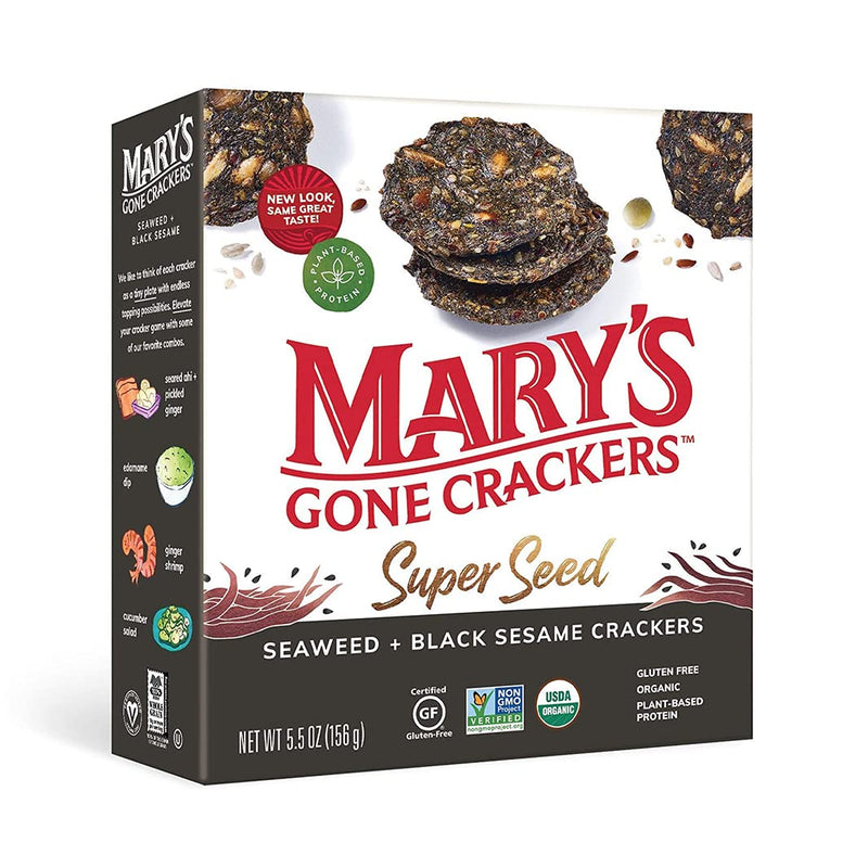 CRACKERS SUPER SEED SEAWEED SESAME