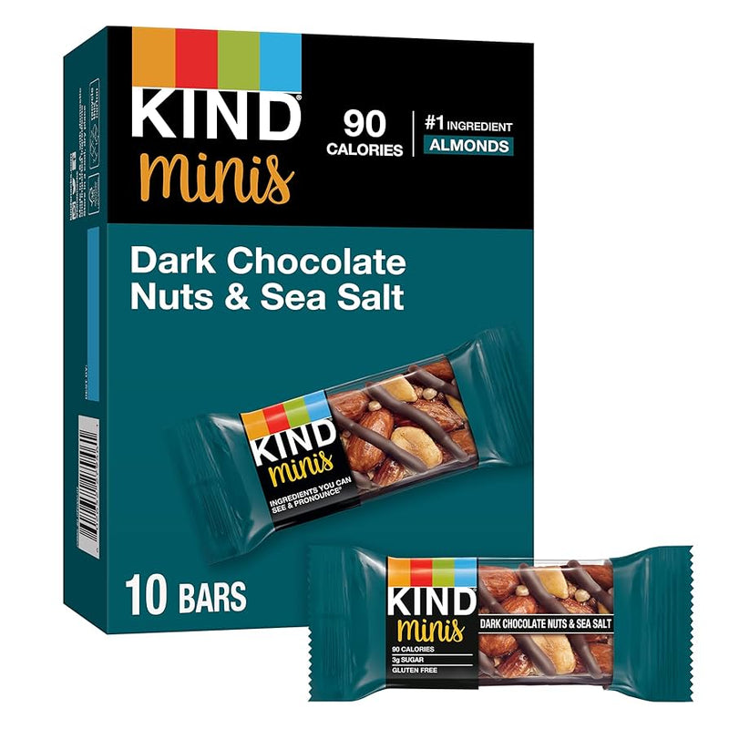 DARK CHOCOLATE NUTS SEA SALT BARS MINI