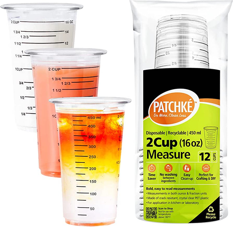 16 OZ DISPOSABLE MEASURING 12 PACK