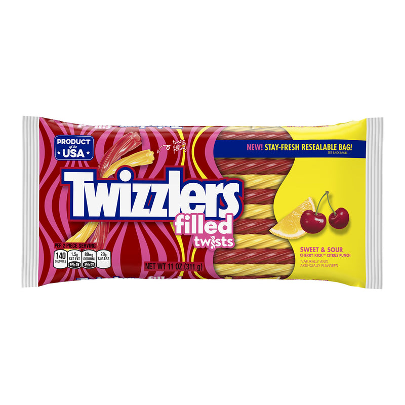 TWIZZLER FILLED TWIST SWEET & SOUR