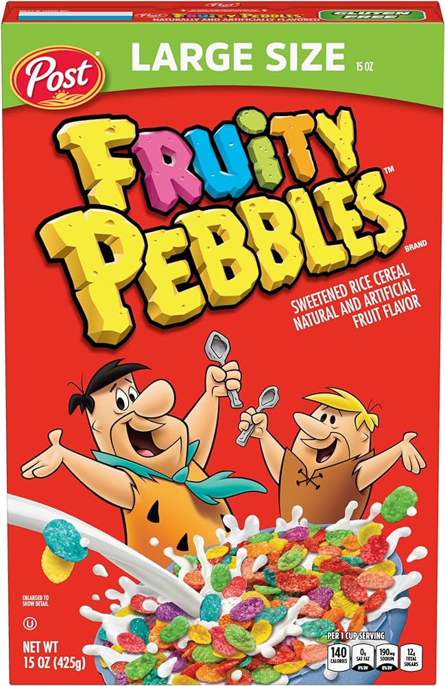 CEREAL FRUITY PEBBLES 15 OZ