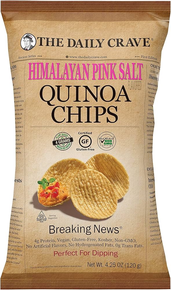 CHIPS A BASE DE QUINOA SABOR HIMALAYAN PINK SALT