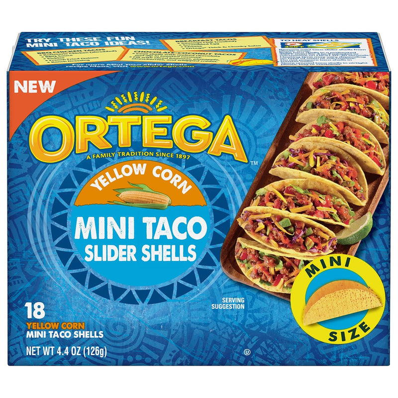 TACO SHELLS YELLOW CORN MINI SLIDER