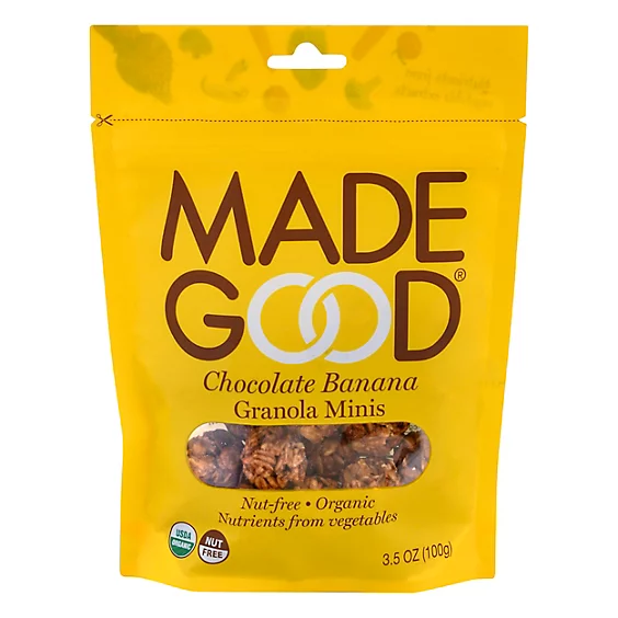 ORG GRANOLA MINIS CHOC BANANA POUCH