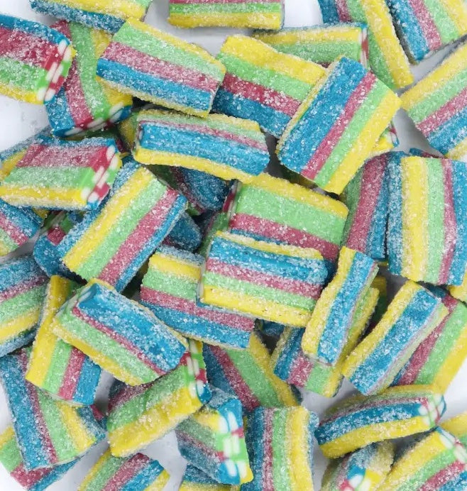 SOUR 6 COLOR (RAINBOW) BRICKS  26.4 LBS