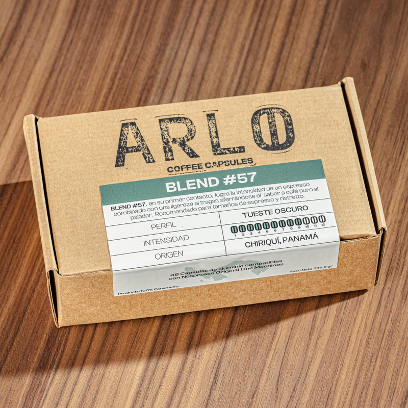 CAPSULAS DE CAFE ARLO BLEND 57 - 46 CAP.