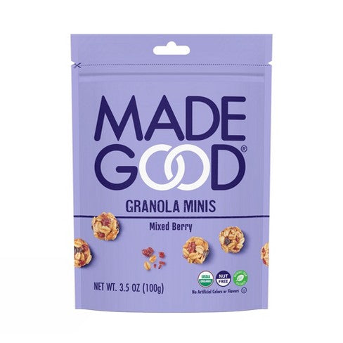 ORG GRANOLA MINIS MIXED BERRY POUCH