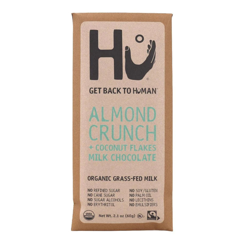 ALMOND CRUNCH COCONUT FLAKES MILK CHOCOLATE BAR