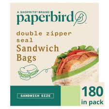 DOUBLE ZIPPER SANDWICH BAGS