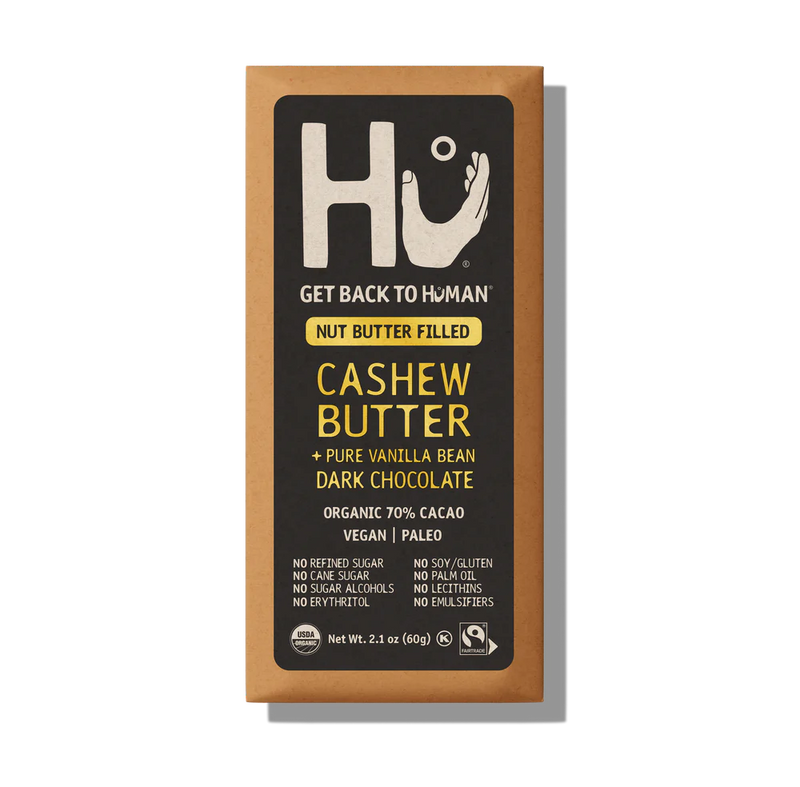 CASHEW BUTTER VANILLA BEAN DARK CHOCOLATE BAR