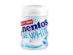 MENTOS GUM PURE WHITE SWEETMINT