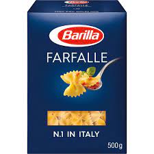BARILLA PASTA FARFALLE 500 G