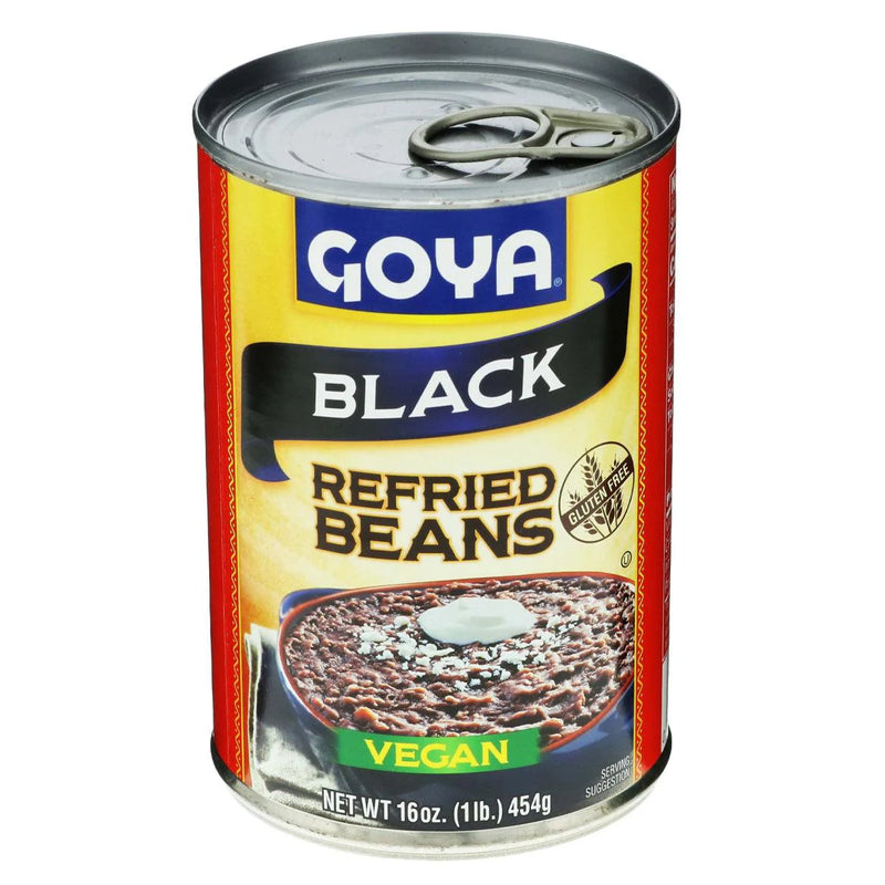 GOYA FRIJOLES NEGROS REFRITOS LATA