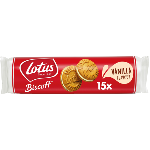 LOTUS BISCUITS VANILLA FLAVOUR 150GR