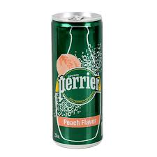 PERRIER SLIM CAN PEACH 250ML