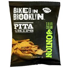 BAKED IN BROOKLYN SOUR CREAM AND ONION PITA CHIPS