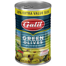 GREEN OLIVES PITTED 15-17