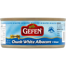 TUNA CHUNK WHITE IN WATER 6OZ GEFEN (P) EOE