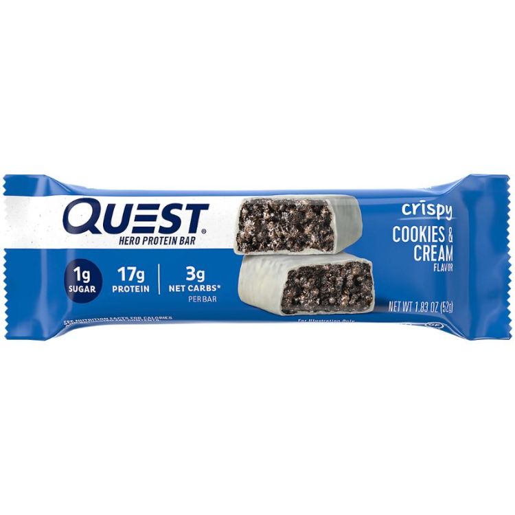 QUEST CRISPY COOKIES & CREAM 52G
