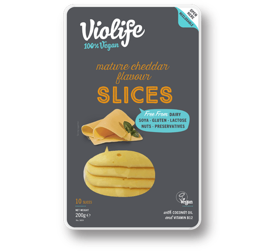 VIOLIFE MATURE CHEDDAR FLAVOUR SLICES