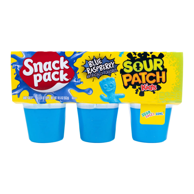 SNACK PACK GEL BLUE SOUR PATCH