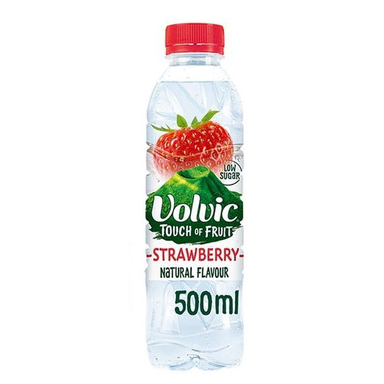 AGUA VOLVIC STRAWBERRY SUGAR FREE 500 ML