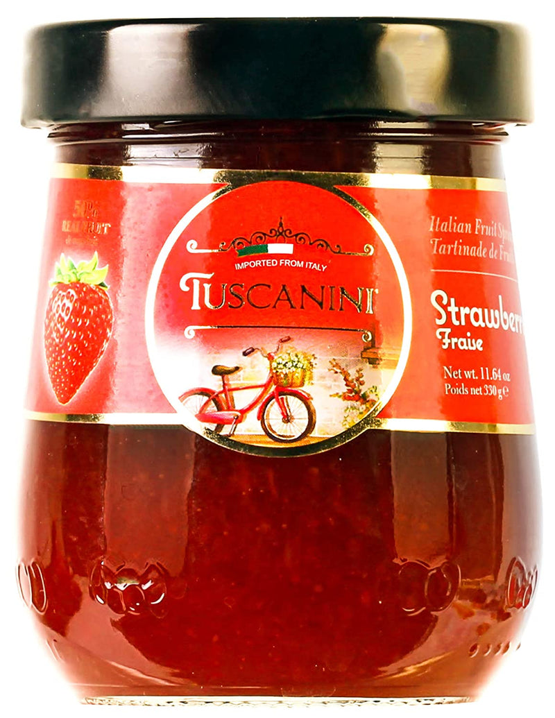 PRESERVES FRUIT SPREAD STRAWBERRY TUSCANINI