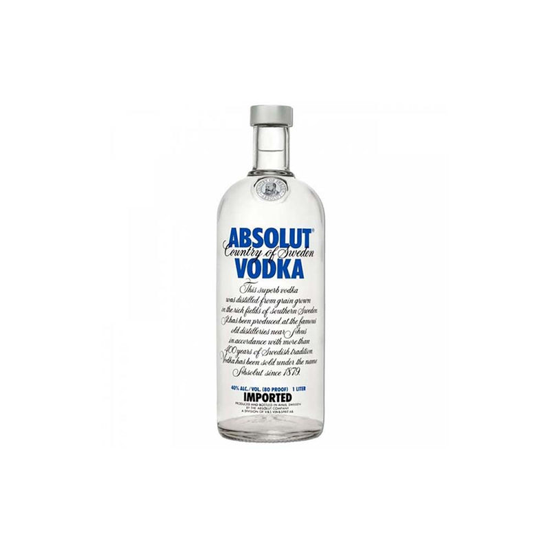 ABSOLUT BLUE VODKA 750ML NR NAKED 40%