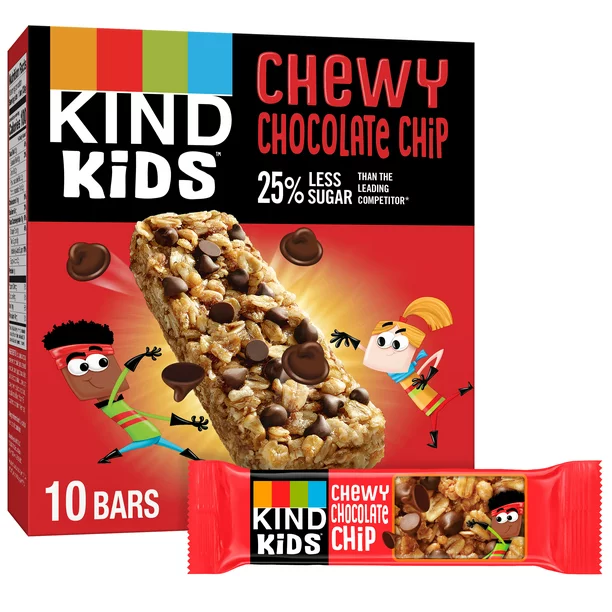 KIND KIDS CHEWY CHOCOLATE CHIP BARS 10PK