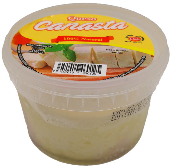 QUESO CANASTA TUBITO 340 GR