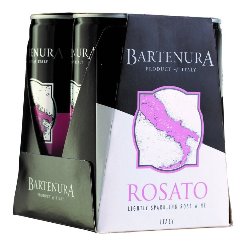 BARTENURA ROSATO CANS 250ML COUNTRY OF ORIGIN ITALY VOL ALCOHOL 7%