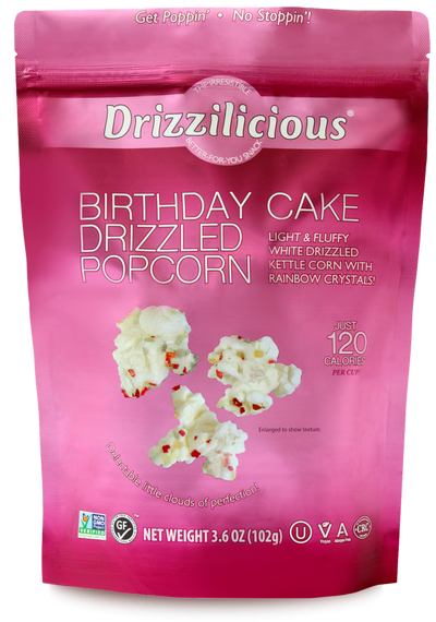 BIRTHDAY CAKE DRIZZLED POPCORN