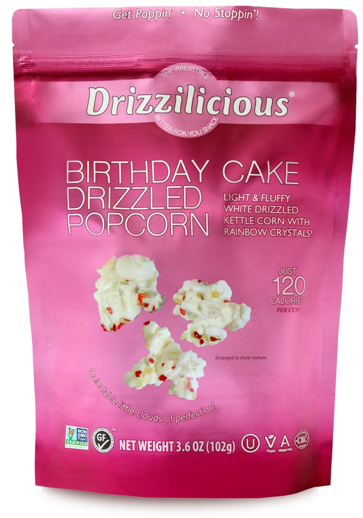 BIRTHDAY CAKE DRIZZLED POPCORN