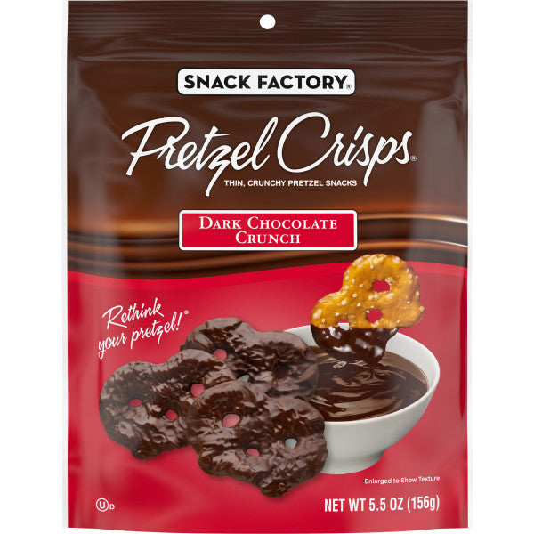 DARK CHOC CRUNCH PRETZEL CRISP