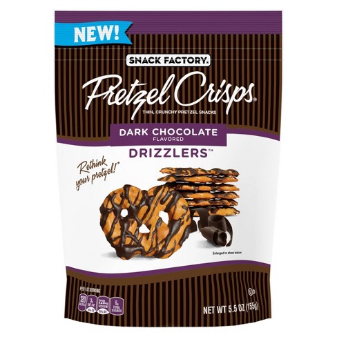 DRIZZLERS DARK CHOCOLATE PRETZEL CRISP